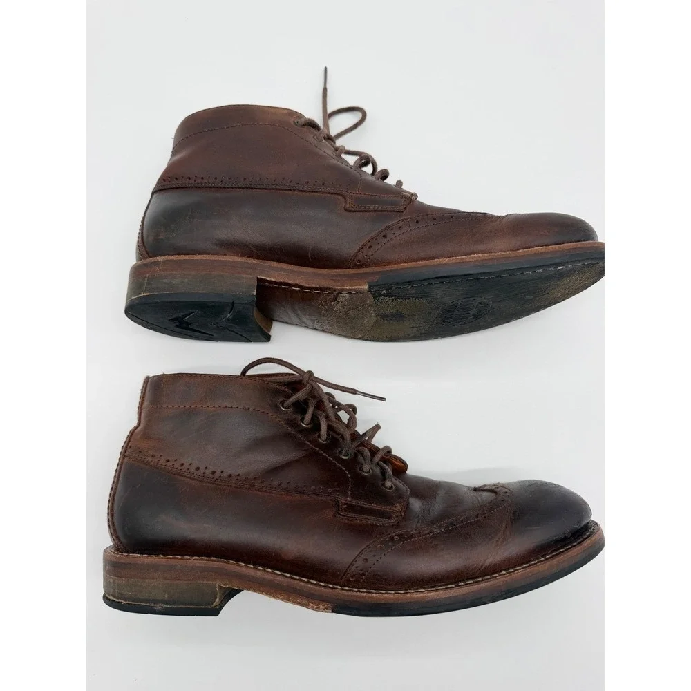 Wolverine 1000 Mile Mens Brown Leather Wingtip Chukka Boots W40384 Size 8 D